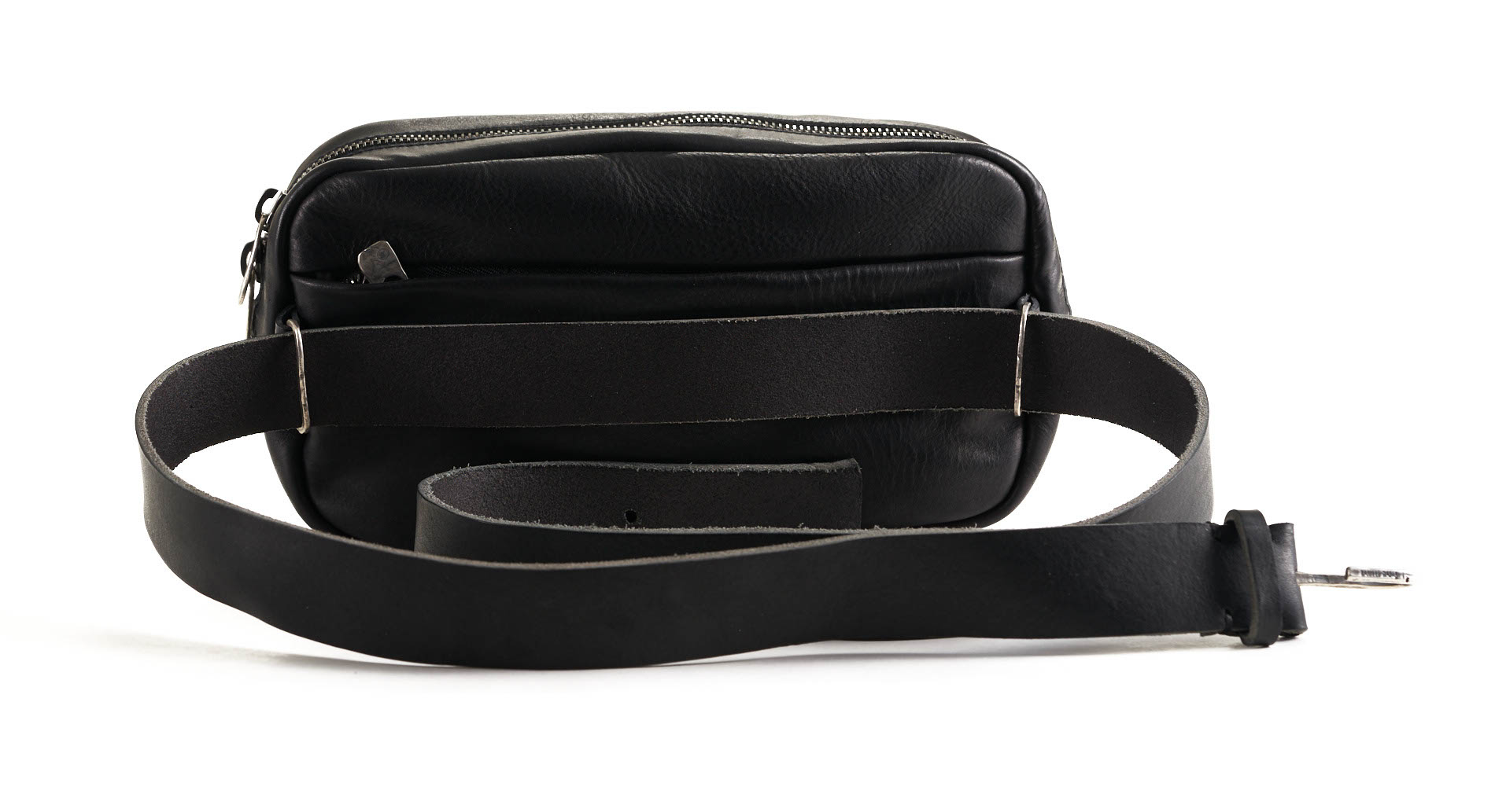 daniele basta leather and silver bags - kali foglie 45